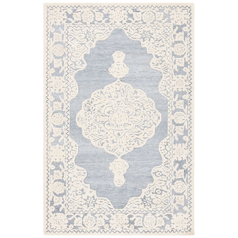 SAFAVIEH Handmade Micro-Loop Gerhild Medallion Wool Rug