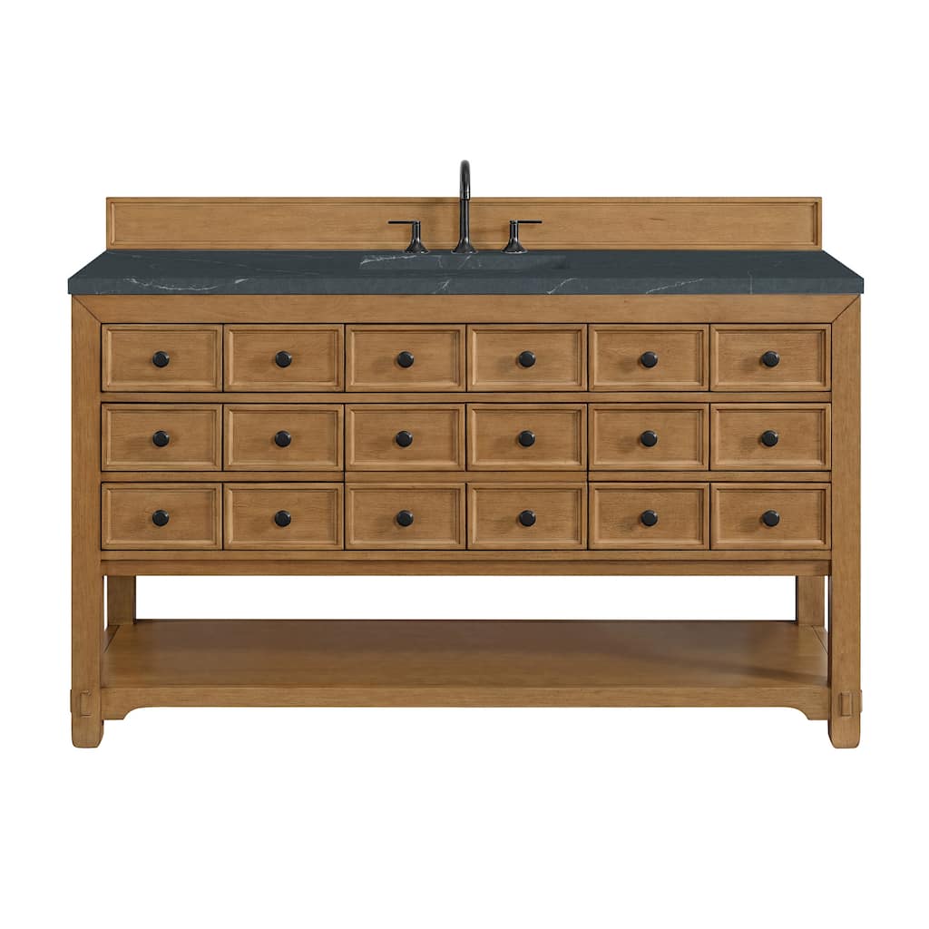 James Martin Vanities 505-V60S-3CSP Malibu 60" Free Standing Single