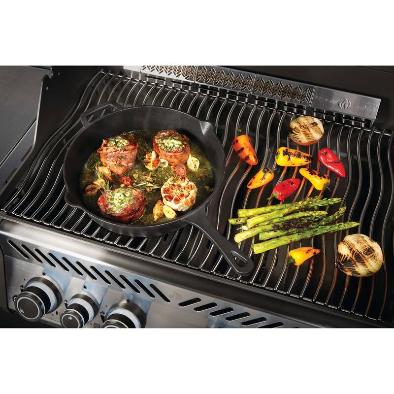 Napoleon 56058 9 1/2" Wide Cast Iron Frying Pan with Robust Handle