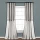 preview thumbnail 95 of 152, Lush Decor Linen Button Single Panel Window Curtain