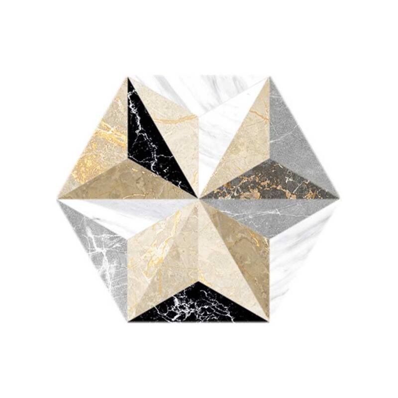 Osiris 8x9 Matte 3D Hexagon Porcelain Patterned Tile - Floor, Wall, Backsplash