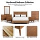 preview thumbnail 10 of 16, Furniture of America Beau Midcentury 3-Piece Walnut Wood Full-size Platform Bedroom Set