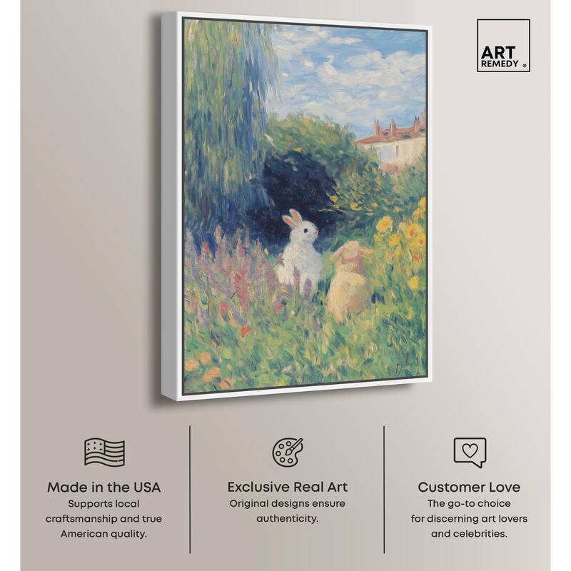 Quiet Gardeners Canvas by Art Remedy