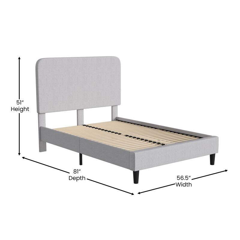 Upholstered Platform Bed with headboard
