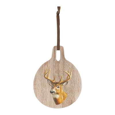 10" Deer Cutting Board Hanging Christmas Wall Decoration