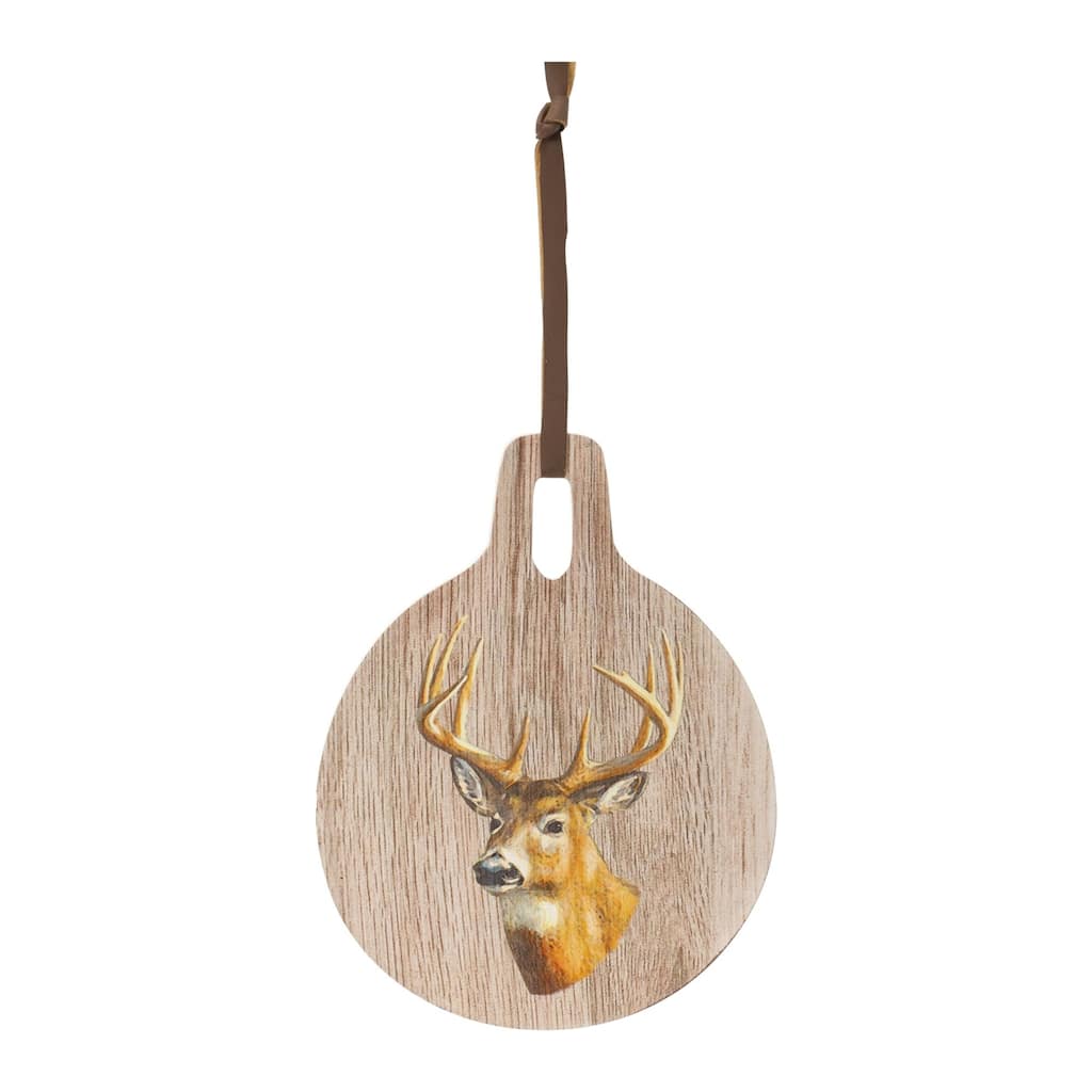 10" Deer Cutting Board Hanging Christmas Wall Decoration