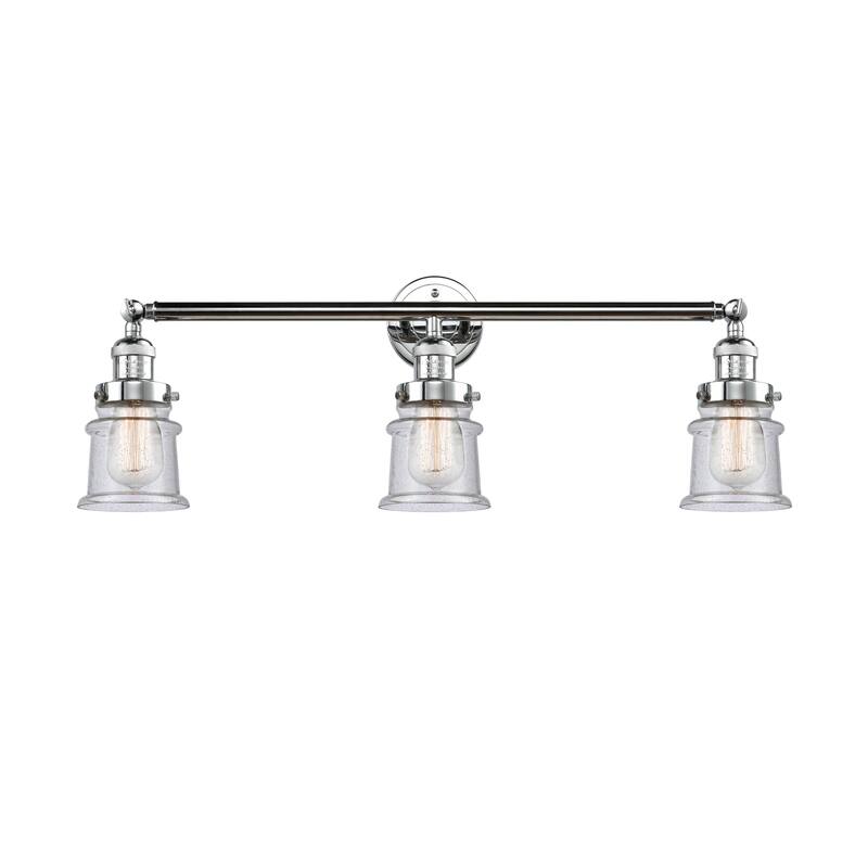 Innovations Lighting Canton - 3 Light 30" Bath Vanity Light - Polished Chrome/Seedy