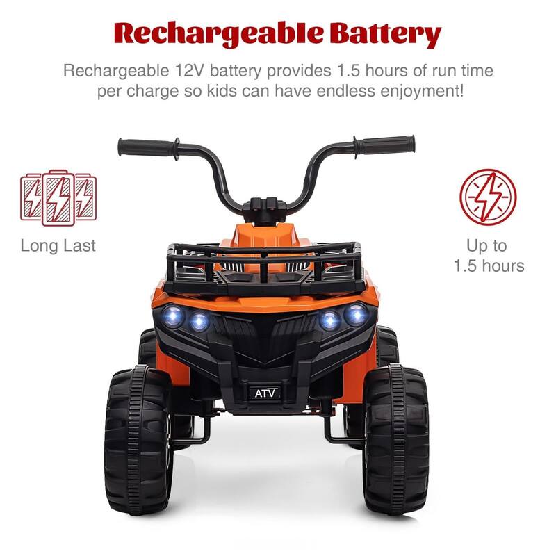 12V Kids Electric ATV Ride-On Car with Audio