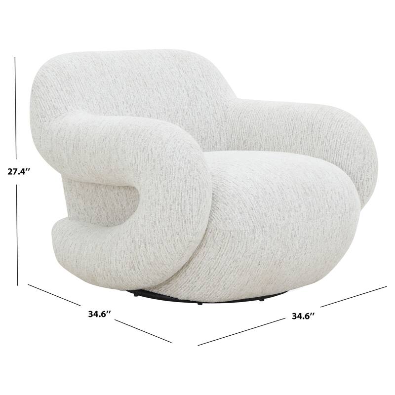 SAFAVIEH COUTURE Kaylana Chenille Accent Chair - 35"W x 35"D x 27"H