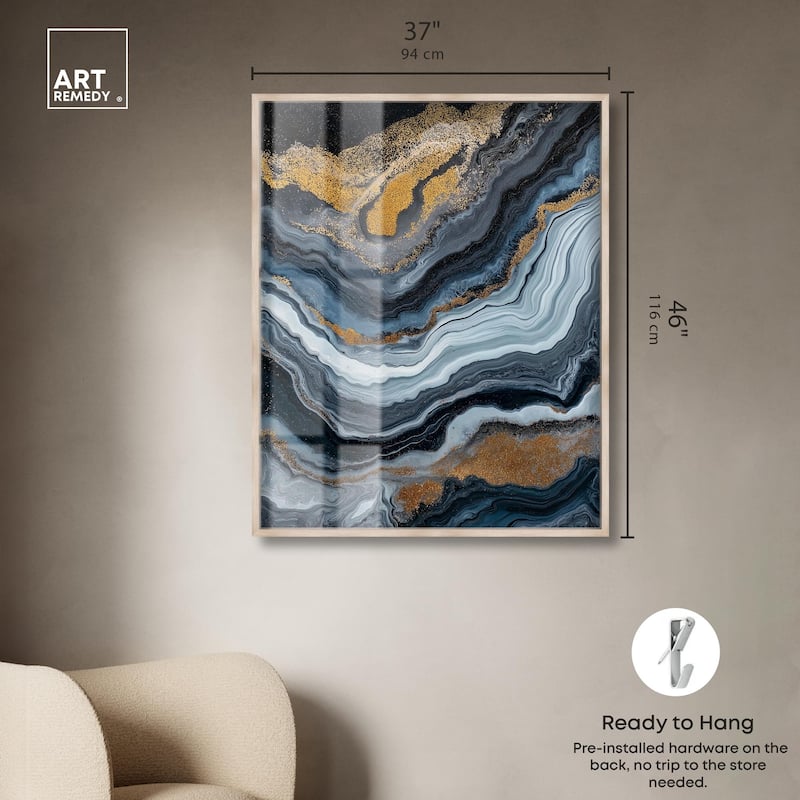 Acrylic Flow II Shadowbox by Art Remedy