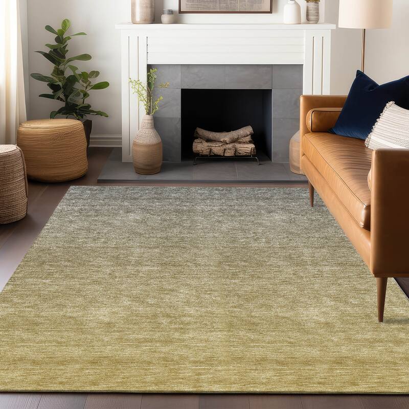 Premium Washable Super Soft Solid Ombre Mayfield Rug