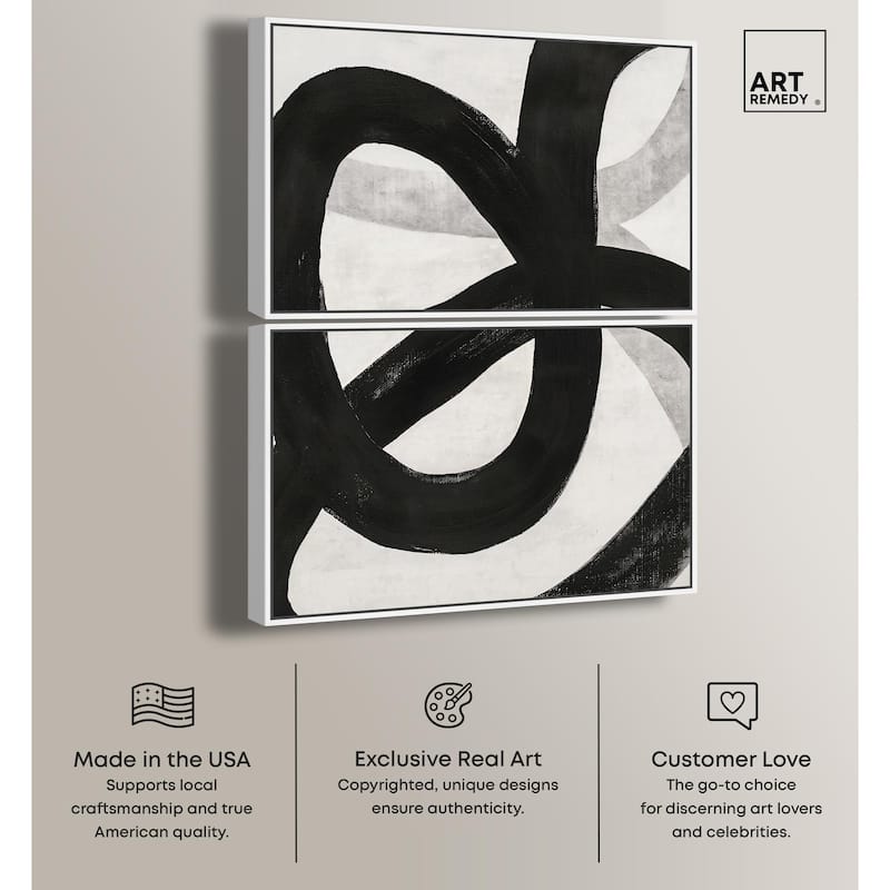 Infinite Loop I Canvas Set of 2 by Art Remedy