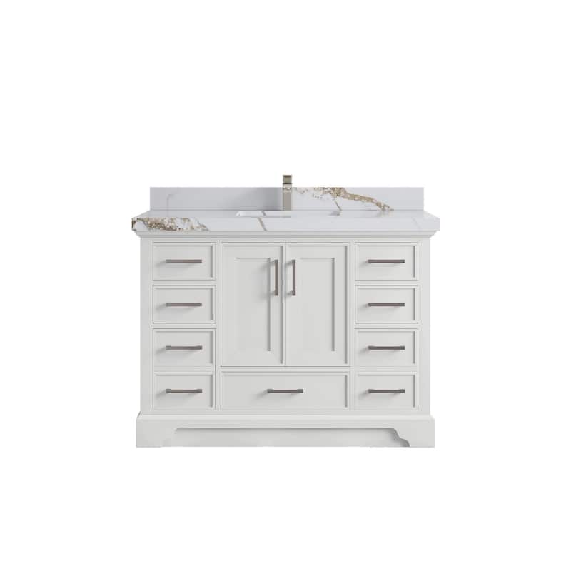 Willow Collections 48 x 22 Charlotte Single Sink Bathroom Vanity with Countertop