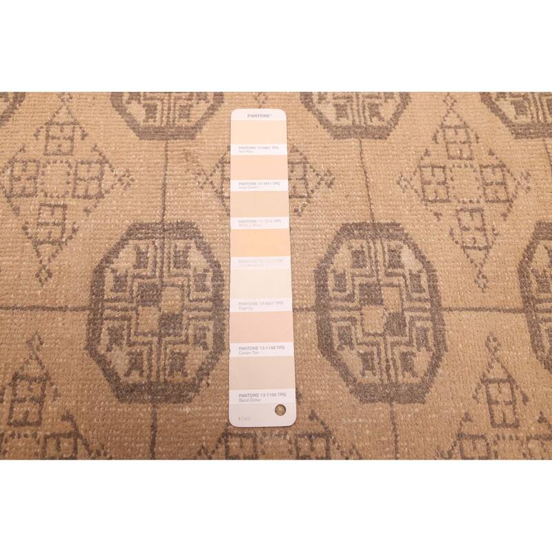 ECARPETGALLERY Hand-knotted Antalya Vintage Beige Wool Rug - 2'8 x 6'3