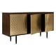 preview thumbnail 3 of 7, SAFAVIEH Couture Eleni Brass Sideboard - Dark Brown - 18 in w x 69 in d x 36 in h