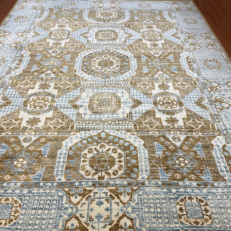 HERAT ORIENTAL Handmade Indo Mamluk Wool Rugs - 10'1" x 13'11"