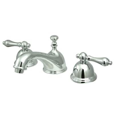 Elements Of Design Double Handle Widespread Bathroom Faucet with Metal - Chrome