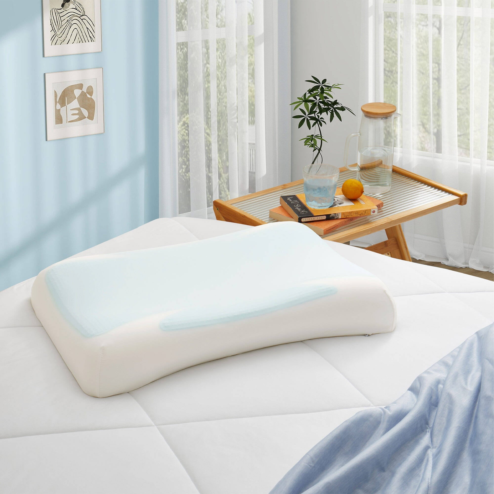 Memory foam gel pillow clearance