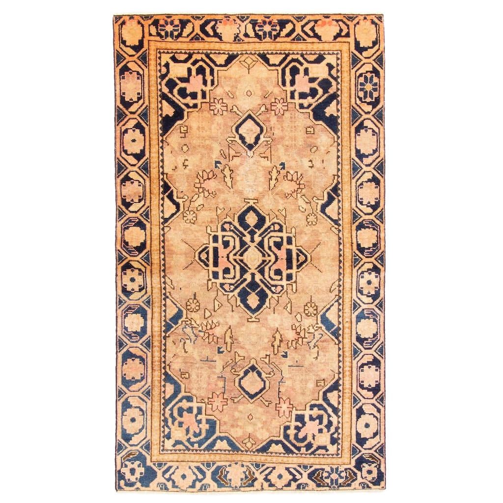 ECARPETGALLERY Hand-knotted Konya Anatolian Beige Wool Rug - 3'6 x 6'2