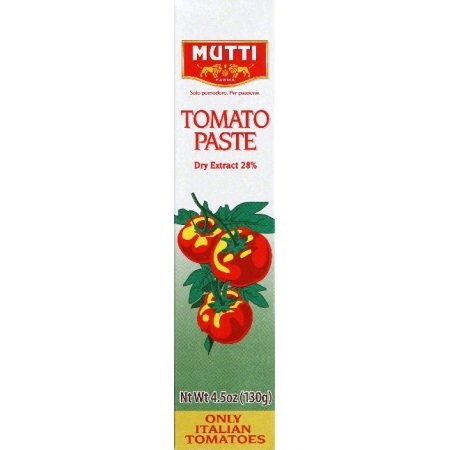 Mutti Double Concentrated Tomato Paste, 4.5 Ounce Tube -- 12 per case.