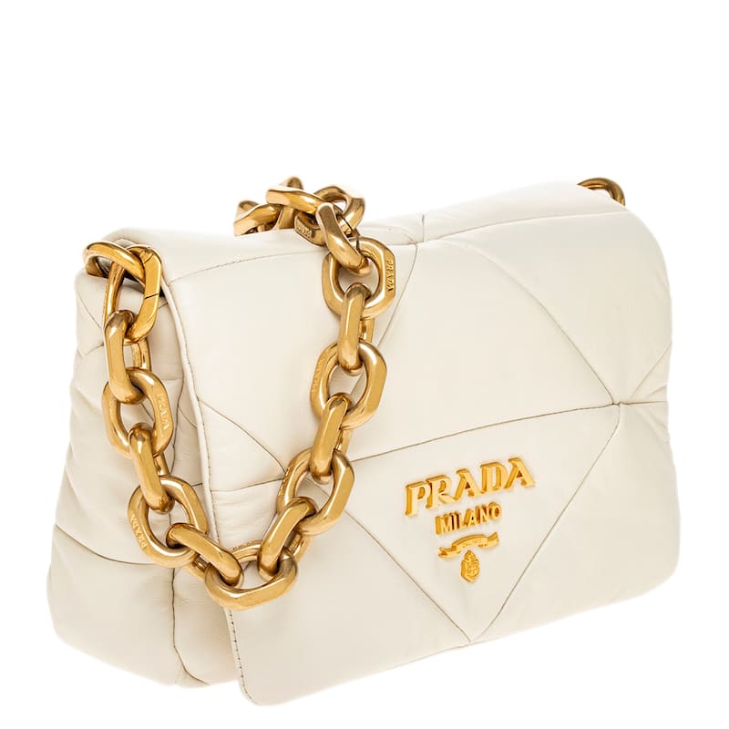 Prada Nappa Leather Padded Shoulder Bag