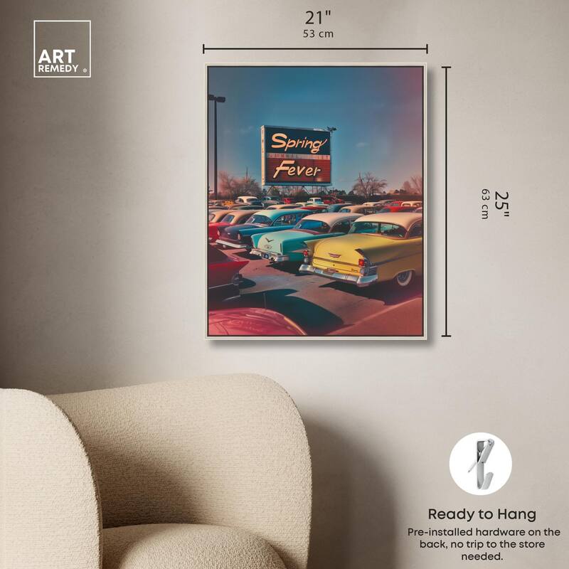 Spring Drive By Canvas by Art Remedy