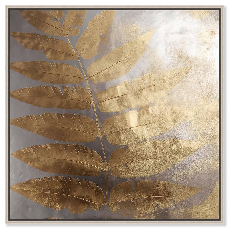 Golden Canopy (II) Canvas by Art Remedy - Silver - 12" x 12"