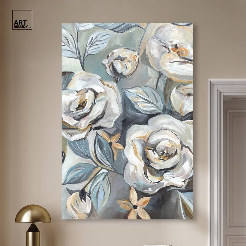 Grey Delight Canvas by Art Remedy, Gallery Wrapped