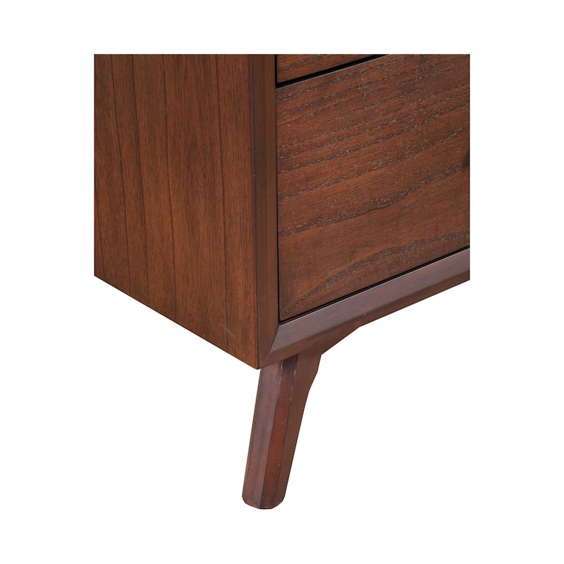 Alpine Furniture Arden 7 Drawer Wood Dresser in Walnut (Brown)