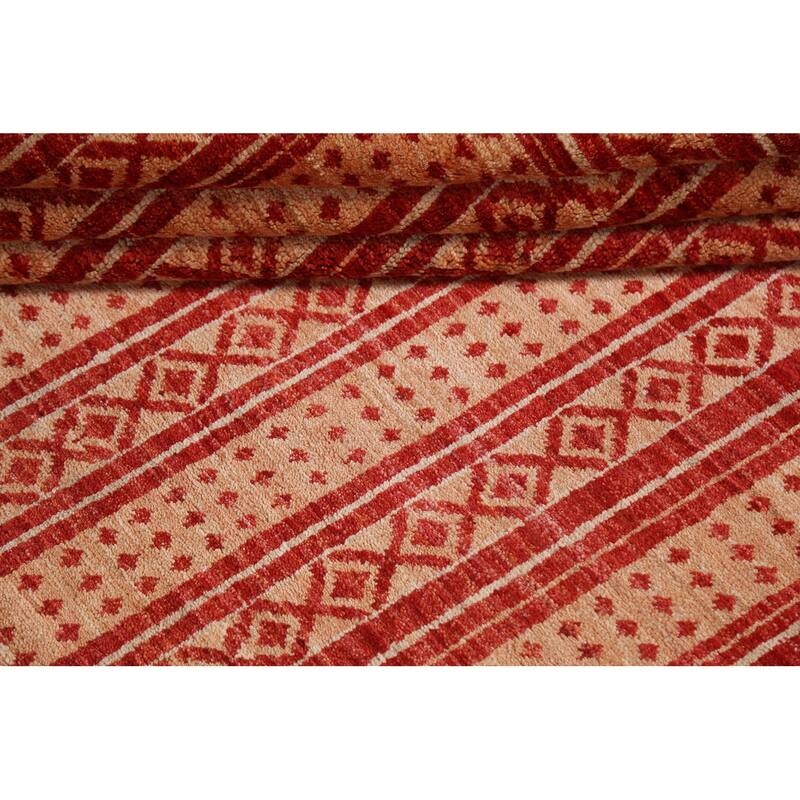 Tribal Gabbeh Kashkoli Oriental Wool Area Rug Handmade Office Carpet - 5'7" x 7'8"