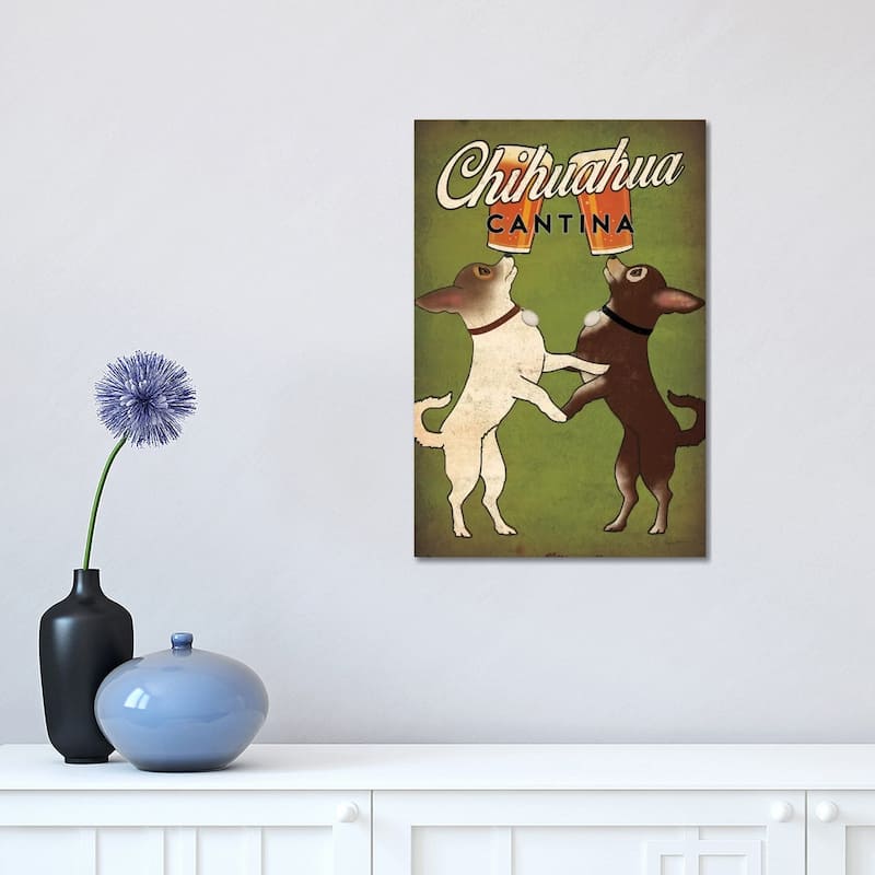 iCanvas "Chihuahua Cantina" by Ryan Fowler Canvas Print - 18x12x1.5