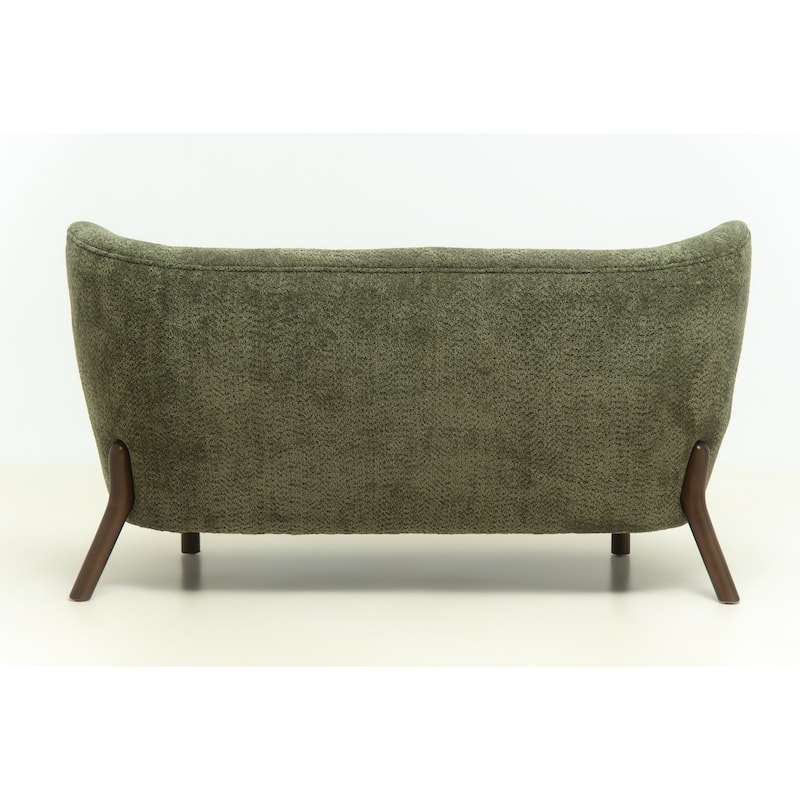 Christopher Knight Home - Chenille Upholstered Loveseat Sofa with Curved Backrest 57.9" Accent Sofa