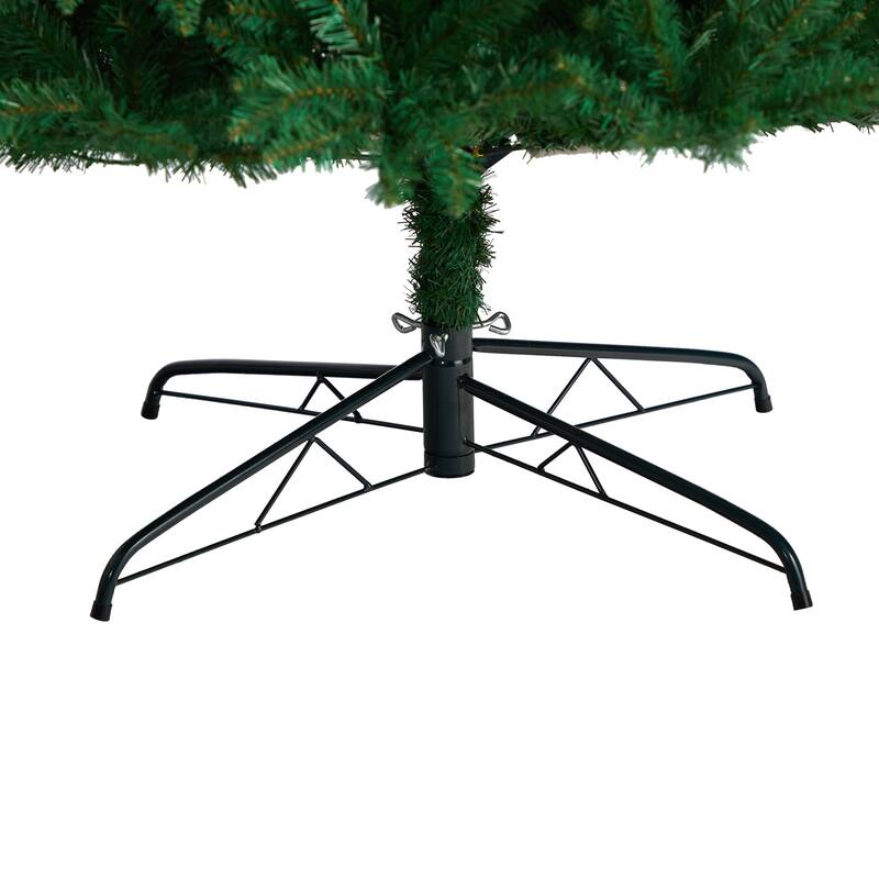 9ft. Fir Artificial Christmas Tree with 800 Clear LED Lights & 2093 Branches - Majestic Seasonal Holiday X-Mas Display
