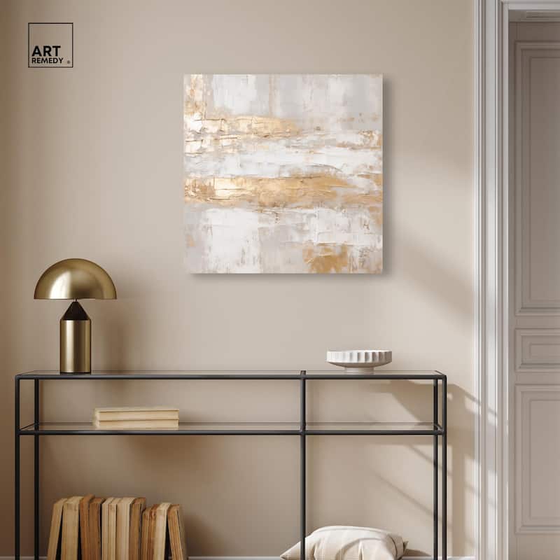 Melted Goldscape I Canvas by Art Remedy, Gallery Wrapped