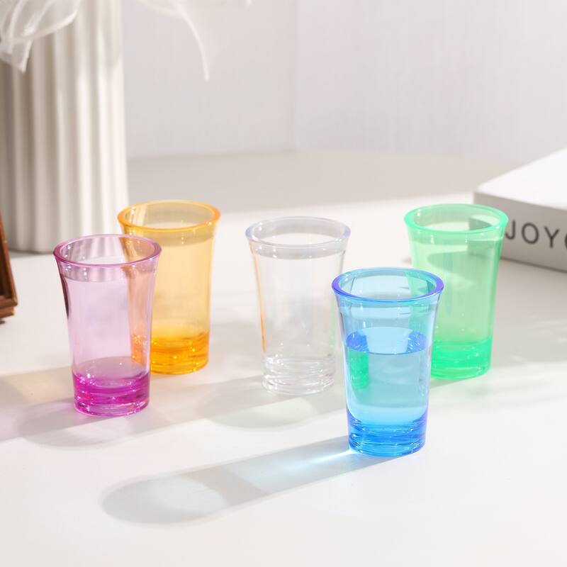 6pcs Shot Glasses 1.2oz Polystyrene for Cocktail