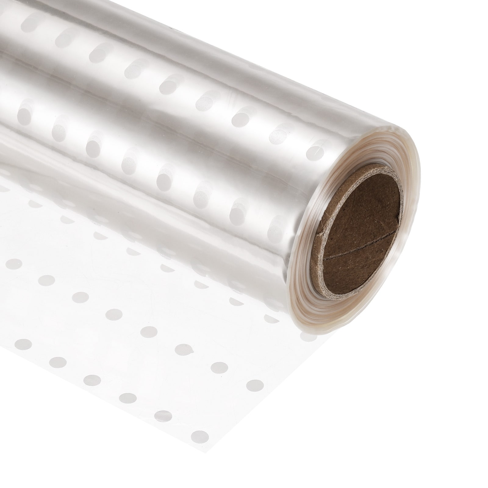 Cellophane Wrap Wrapping Paper White Snow 98ft x 16in 2.5 Mil