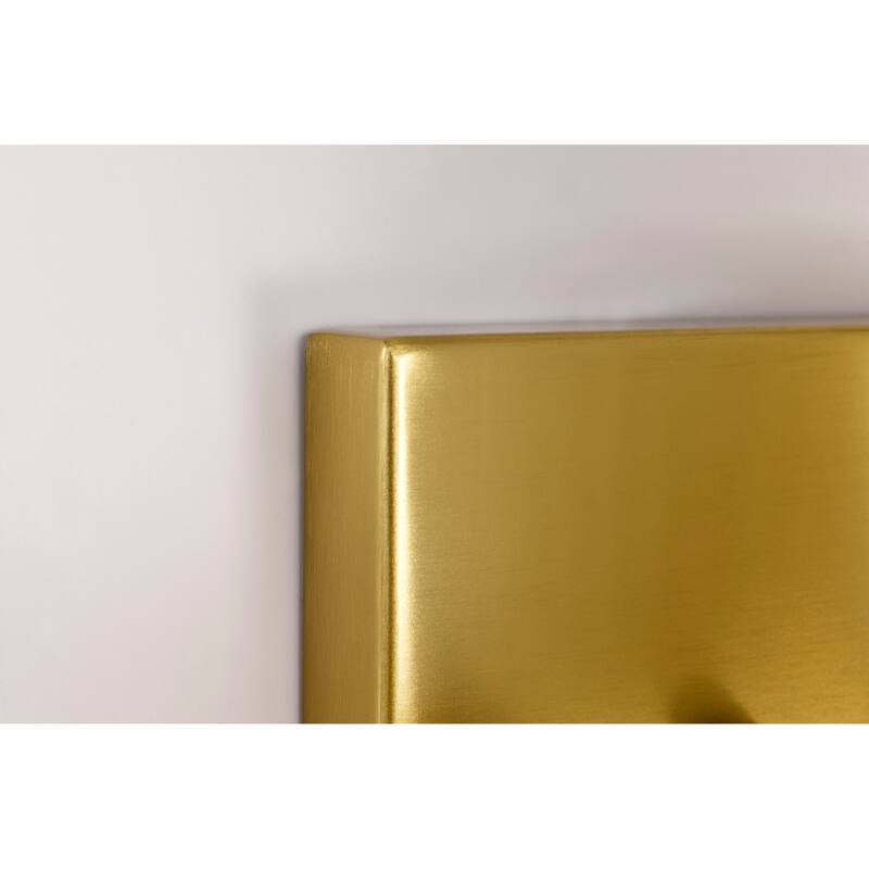 Royale 3 Light Vanity Burnished Brass Finish Ribbed White Glass - Burnished Brass