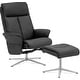 preview thumbnail 4 of 26, MCombo Swivel Recliner with Ottoman, Modern Armchair with Heavy Duty Aluminum Base Black