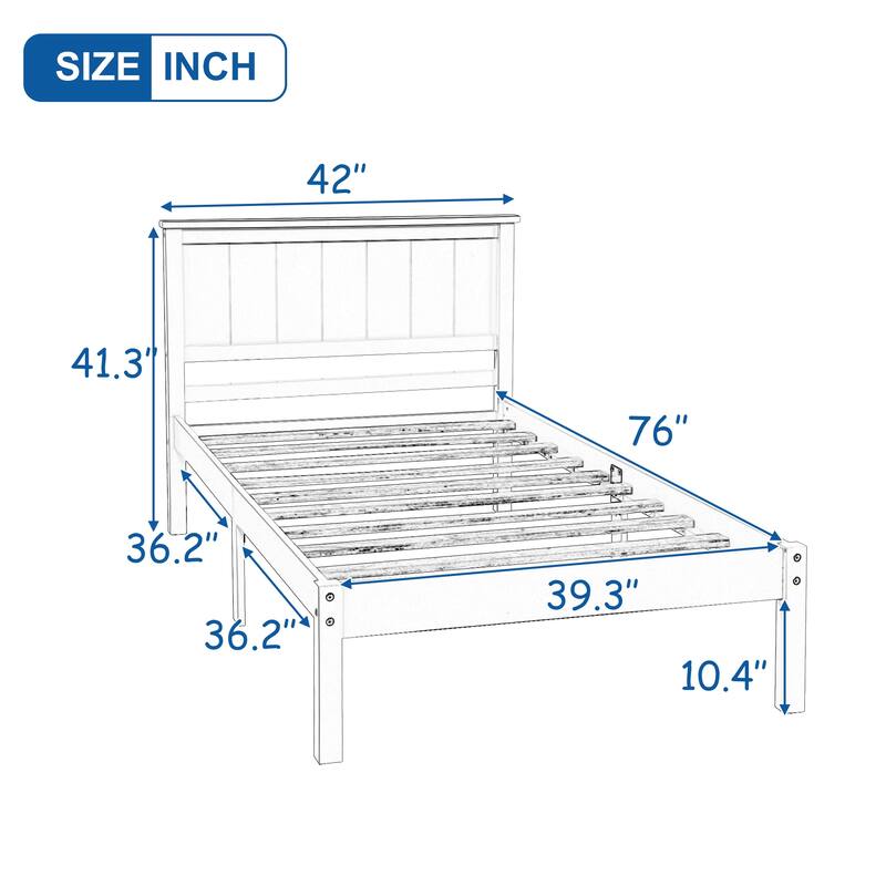 Platform Bed Frame with Headboard