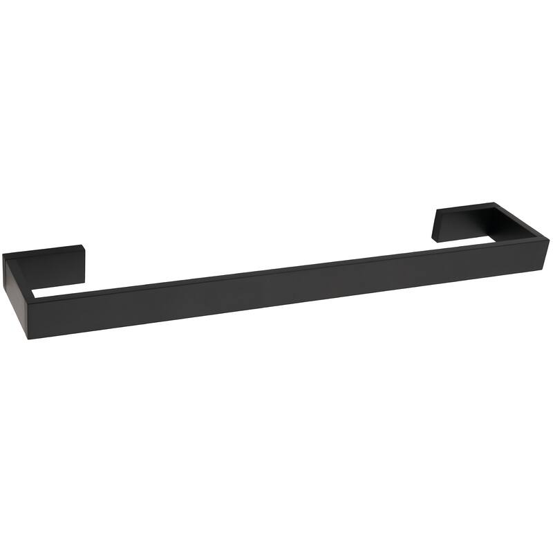 Alno A6420-24 Linear 24" Wide Solid Metal Modern Bathroom Towel Rod - Matte Black