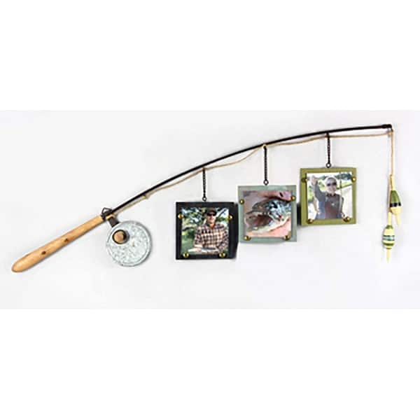 Wood Fishing Pole 4X4 Triple Picture Frame - Bed Bath & Beyond