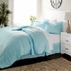 preview thumbnail 3 of 7, Luxury 8-piece Bed in a Bag Set by Becky Cameron Sky Blue - California King