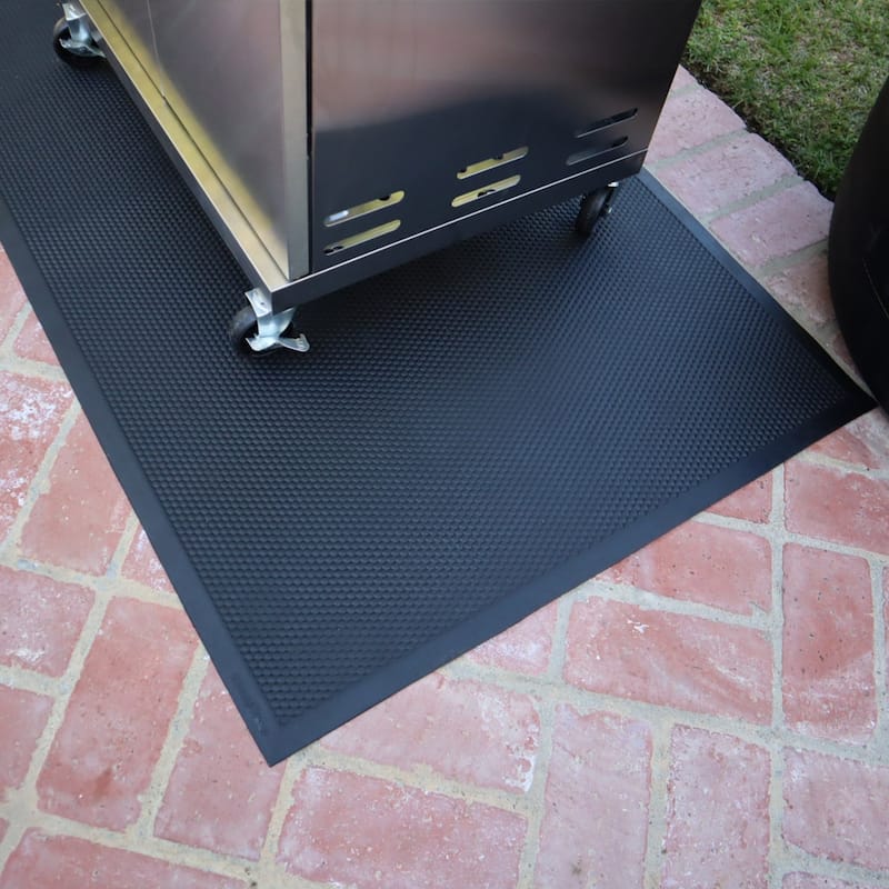 Rubber-Cal Rubber "BBQ Under Grill Mat" - 5mm x 56" x 32" - 32in x 56in