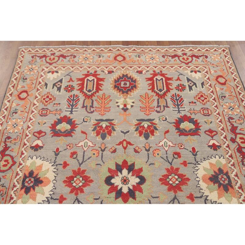 Kazak Area Rug Handmade Bedroom Wool Carpet - 4'9" x 6'10"