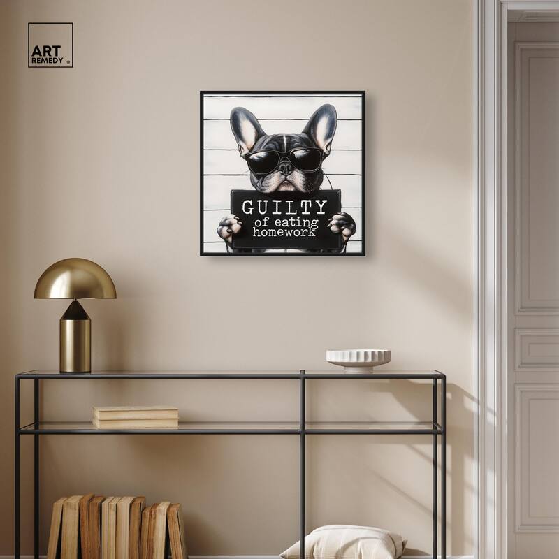 Guilty of Eating Homework Canvas by Art Remedy