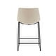 preview thumbnail 12 of 23, Cedric Faux Leather Counter Stool (Set of 2) by Christopher Knight Home