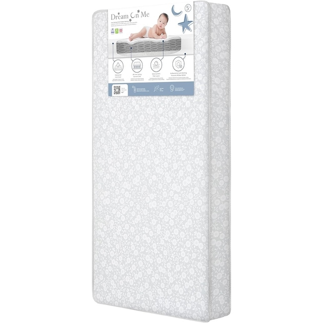 Dream On Me Nap Nest Crib and Toddler eco-Friendly & Waterproof Mattress