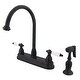 preview thumbnail 8 of 8, Kingston Brass Restoration Centerset Kitchen Faucet