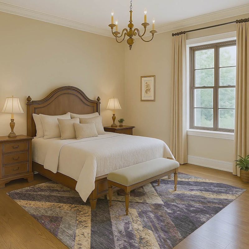 Premium Washable Super Soft Modern Global Mayfield Rug