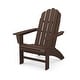 preview thumbnail 23 of 24, POLYWOOD Vineyard Outdoor Curveback Adirondack Chair Mahogany